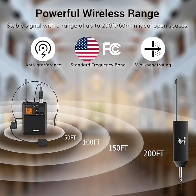 میکروفون بی‌سیم TONOR UHF مدل TW621