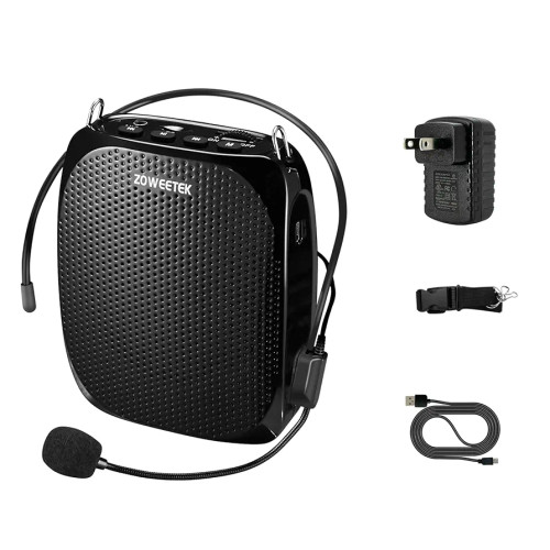 دستگاه تقویتکننده صدا میکروفن هدستی برای معلم اسپیکر همراه برای تور بلندگوی قابل شارژ دستگاه صوتی همراه تقویتکننده صدا با باتری بلندگو برای راهنمای گردشگری اسپیکر کوچک و قدرتمند