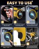 پمپ باد شارژی، پمپ باد تفنگی، پمپ باد خودرو، کمپرسور شارژی، پمپ دیجیتال لاستیک، پمپ باد CZK-5622، پمپ باد توپ، پمپ قابل حمل