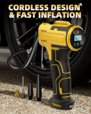 پمپ باد شارژی، پمپ باد تفنگی، پمپ باد خودرو، کمپرسور شارژی، پمپ دیجیتال لاستیک، پمپ باد CZK-5622، پمپ باد توپ، پمپ قابل حمل