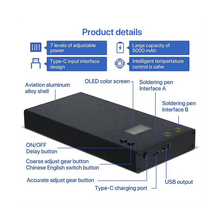 LCD portable spot welder