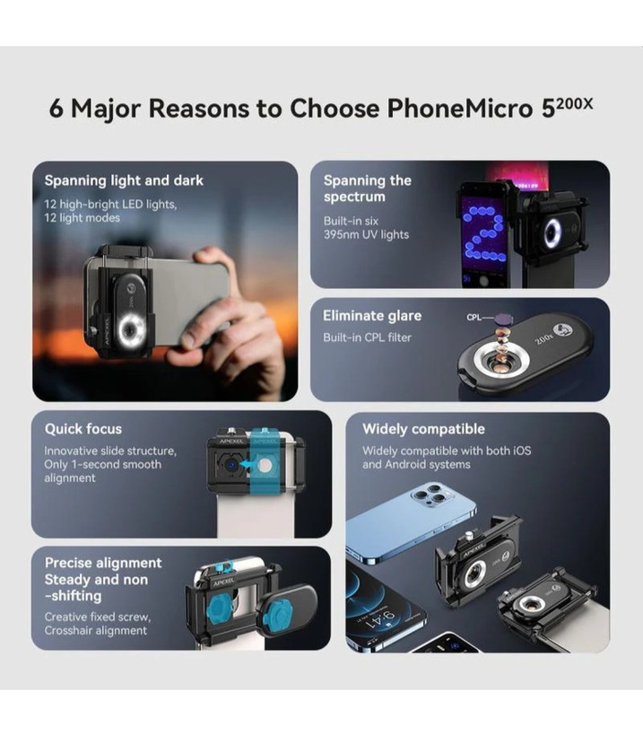 میکروسکوپ با نمایشگر ۴.۳ اینچ