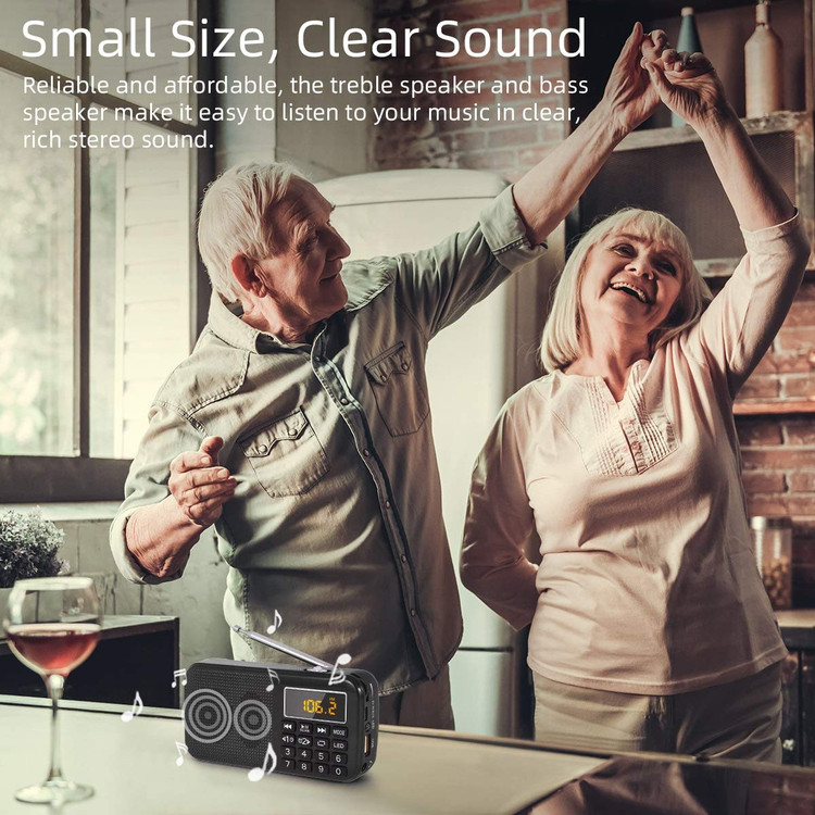 رادیو قابل حمل با باتری لیتیومی