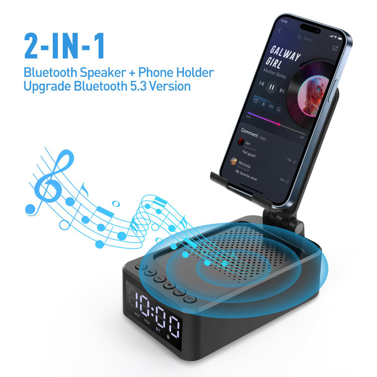 اسپیکر رومیزی با ساعت دیجیتال