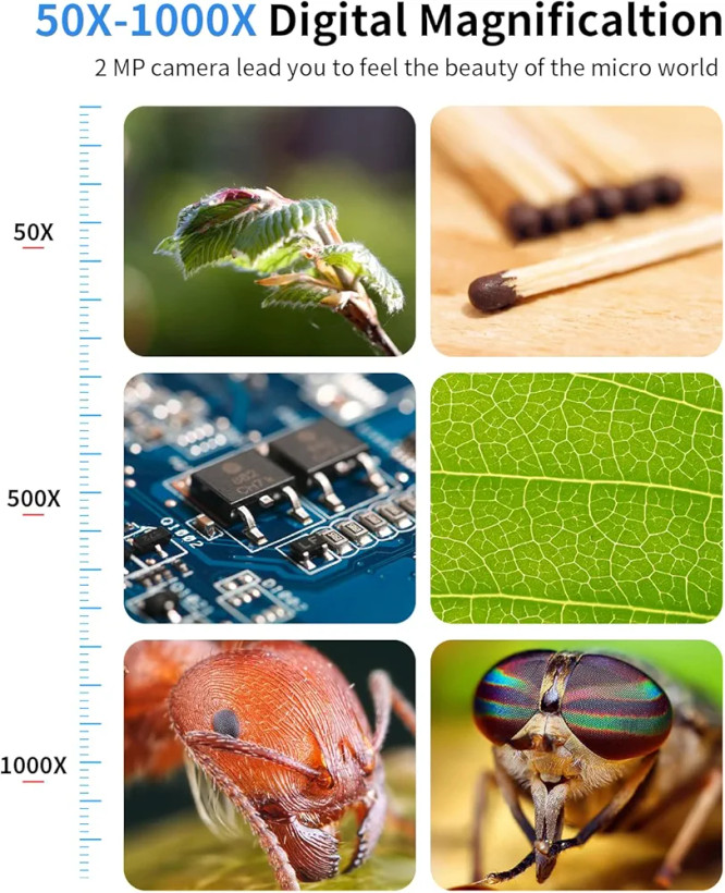میکروسکوپ ۴.۳ اینچ LCD