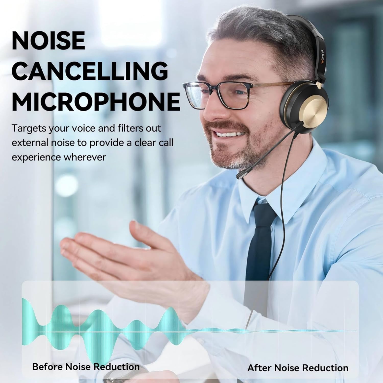 هدست با نویزکنسلینگ برای تماس