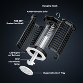 BUG ZAPPER HK-1 دستگاه حشرهکش برقی با نور