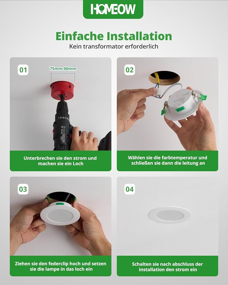 LED Recessed Ceiling Light W-RCL7D3CCT