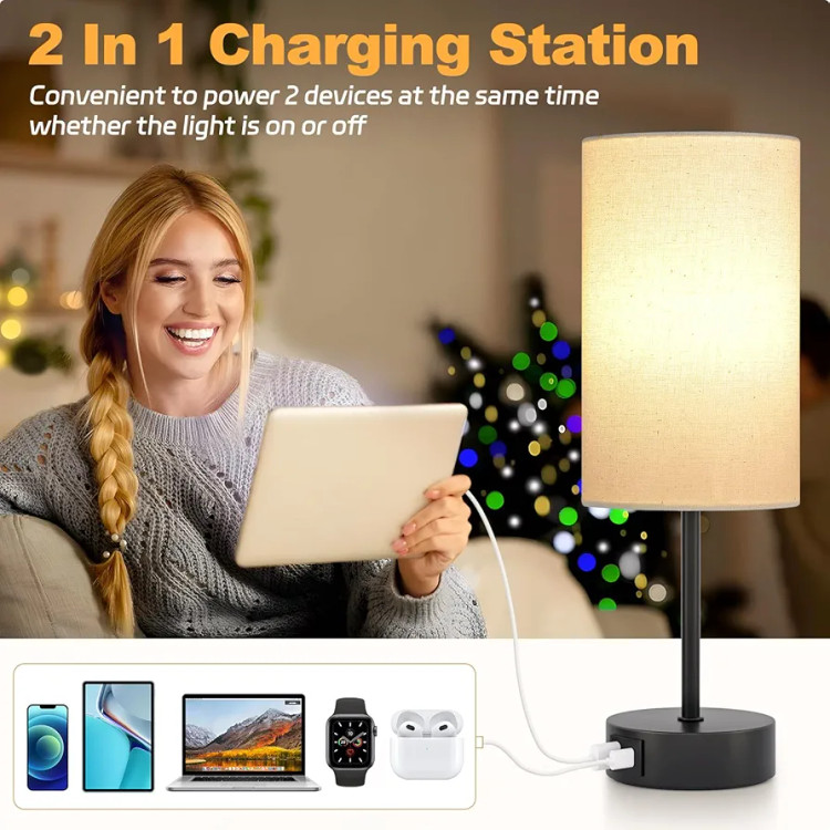 چراغ رومیزی با شارژ USB