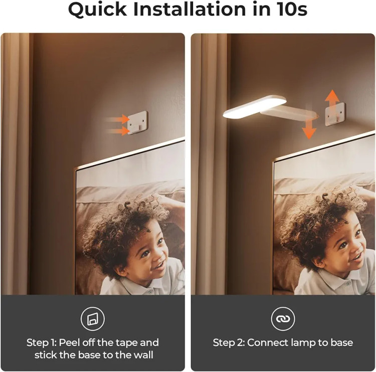 چراغ دیواری مدرن برای آثار هنری