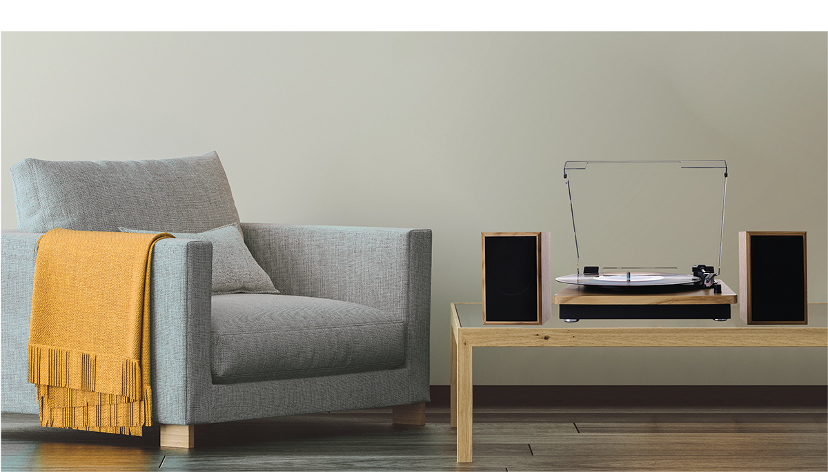 گرامافون با بلندگو داخلی