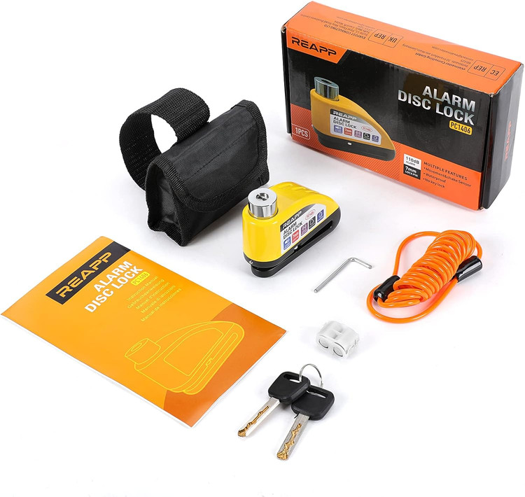 قفل موتورسیکلت فولادی