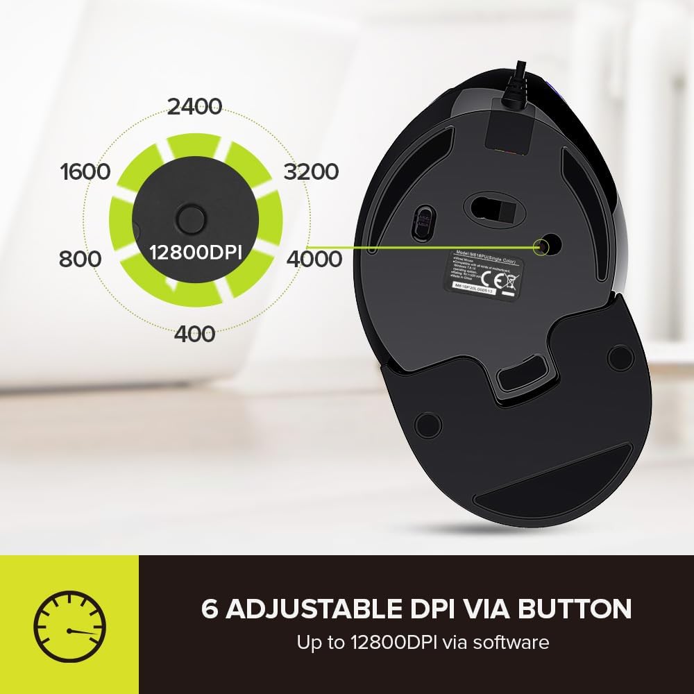 ماوس ارگونومیک سیمی،