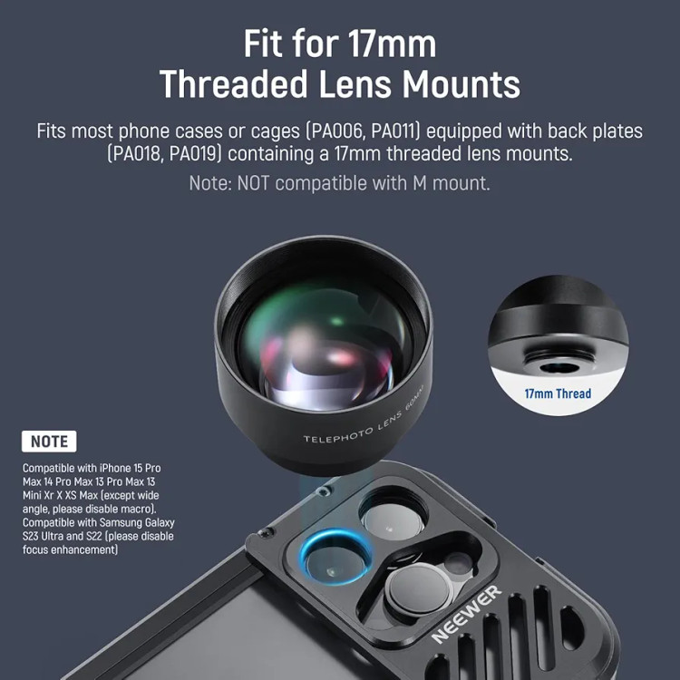 لنز رزوهای 17mm