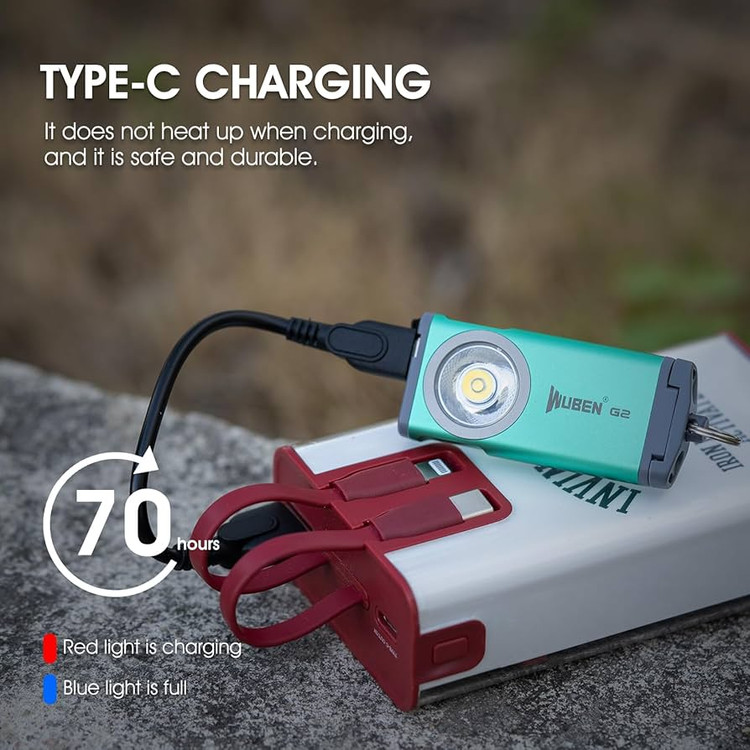 چراغ قوه شارژی USB-C