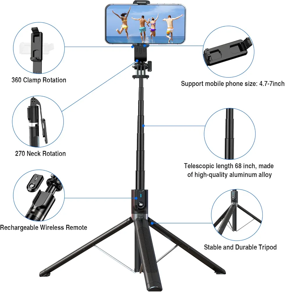 سه‌پایه سلفی اندروید و آیفون