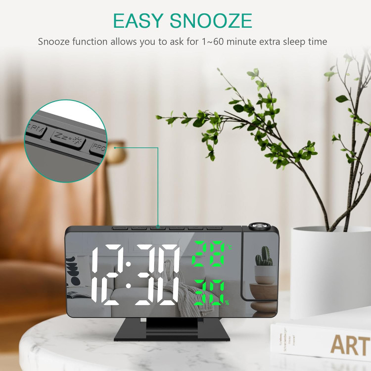 ساعت با پروژکتور سقفی