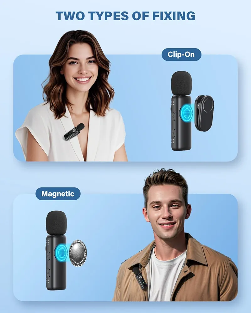 میکروفون بی‌سیم برای تولید محتوا