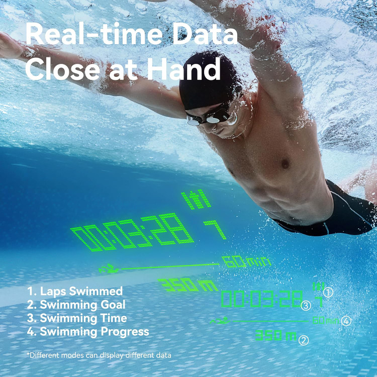 عینک شنا با تحلیل هوش مصنوعی