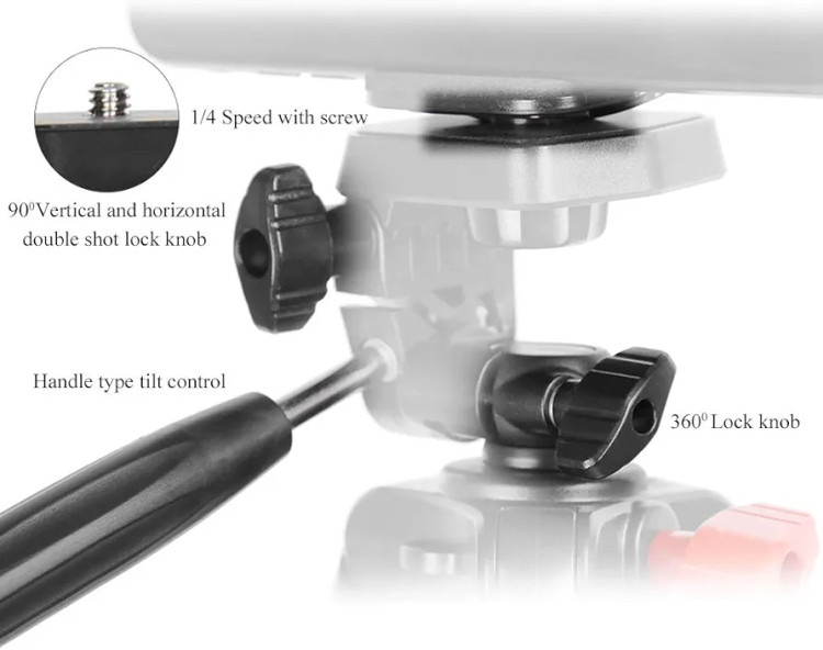 سه پایه حرفهای آلومینیومی