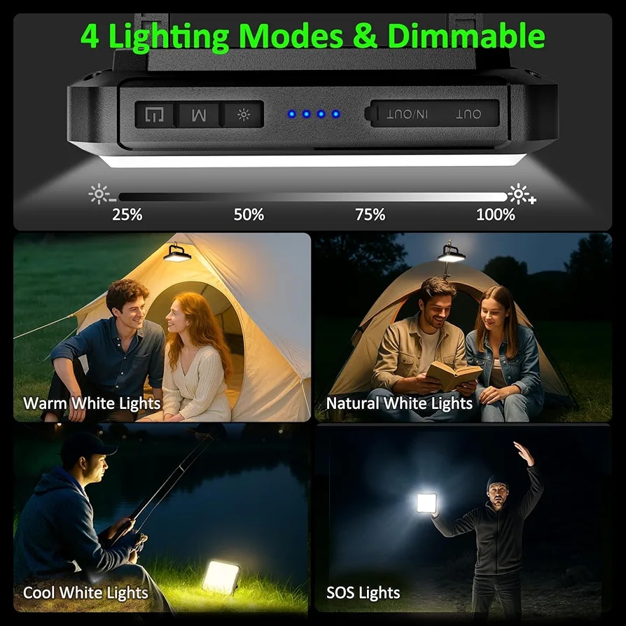 چراغ LED ضد آب برای کمپ