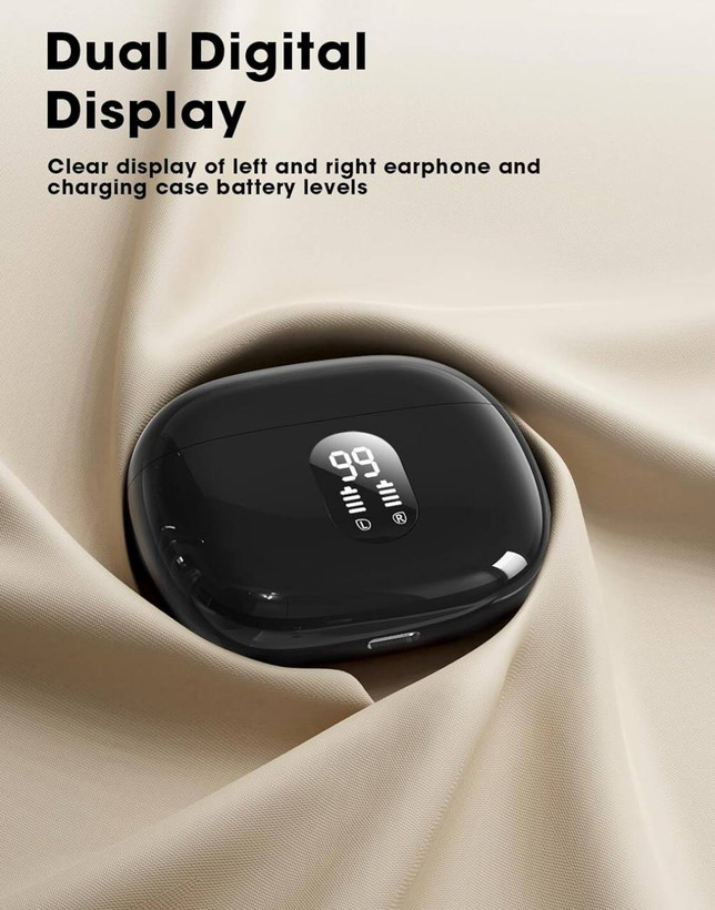 ایرفون بی سیم با نمایشگر شارژ