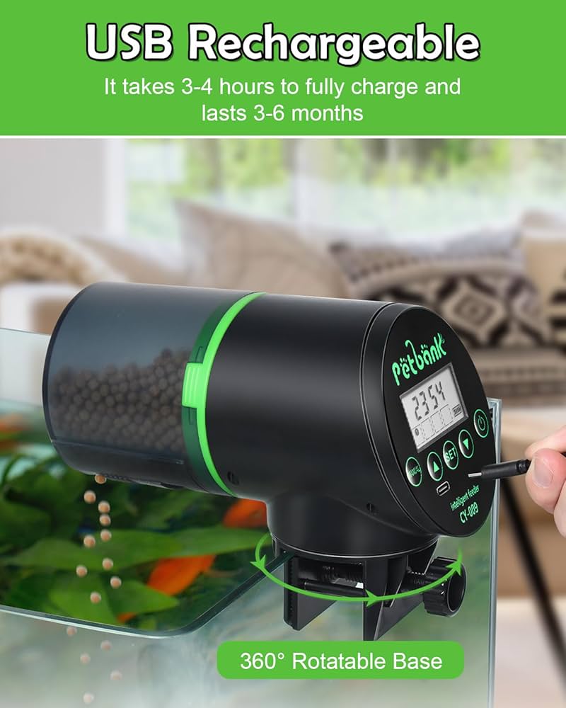 فیدر ماهی USB شارژی