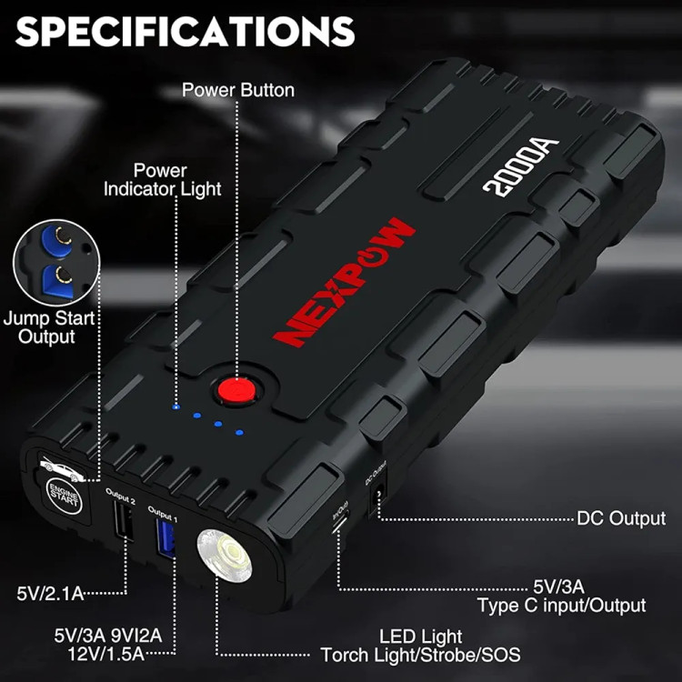 جامپ استارتر nexpow اصل