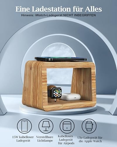 استند چوبی رومیزی برای شارژ