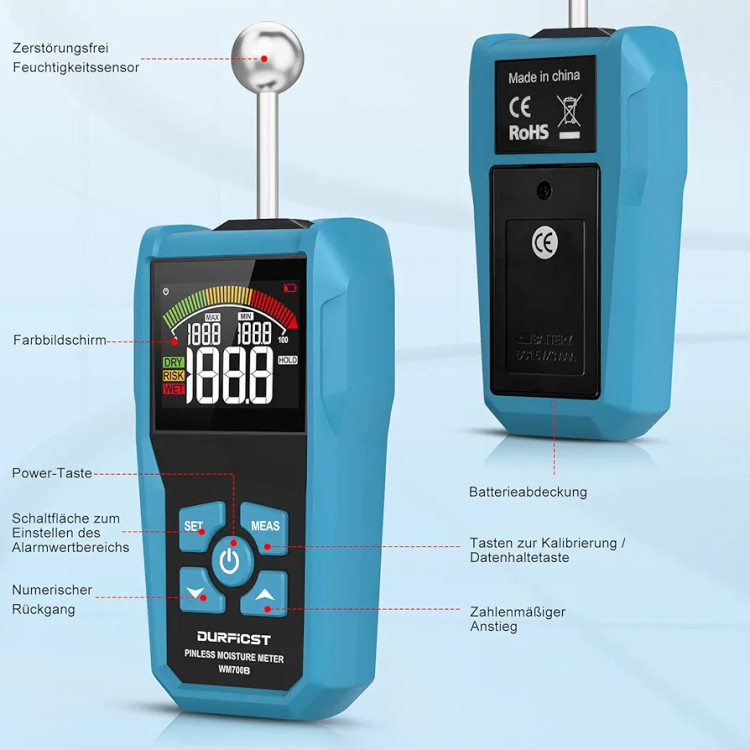 دستگاه تست رطوبت دیوار