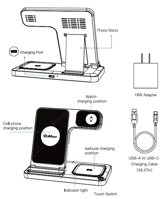 شارژر بیسیم تاشو