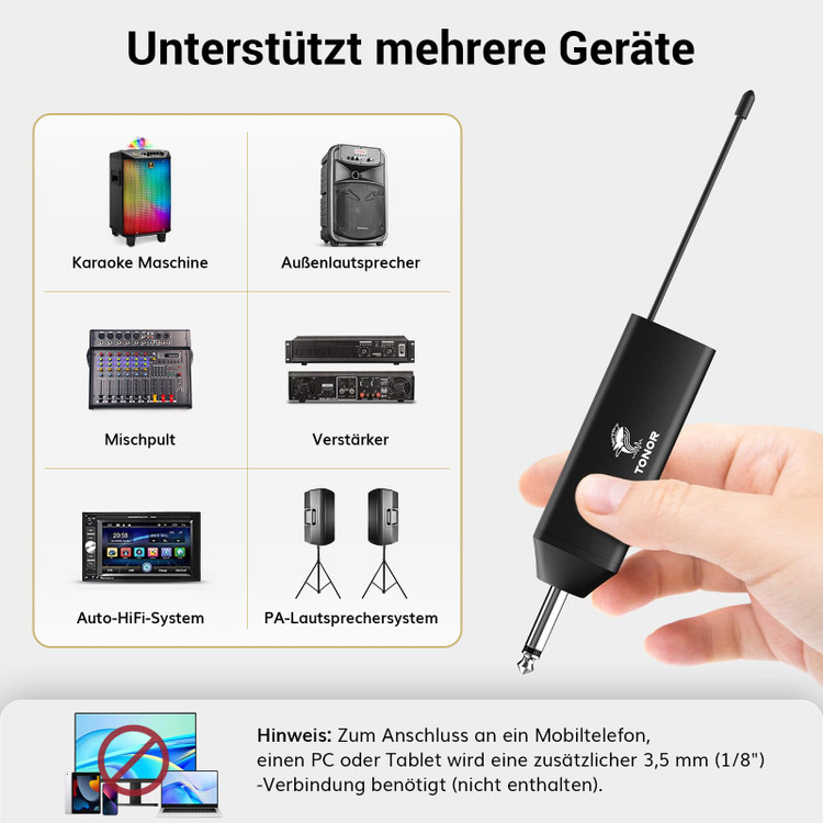 میکروفون یقهای بیسیم TONOR