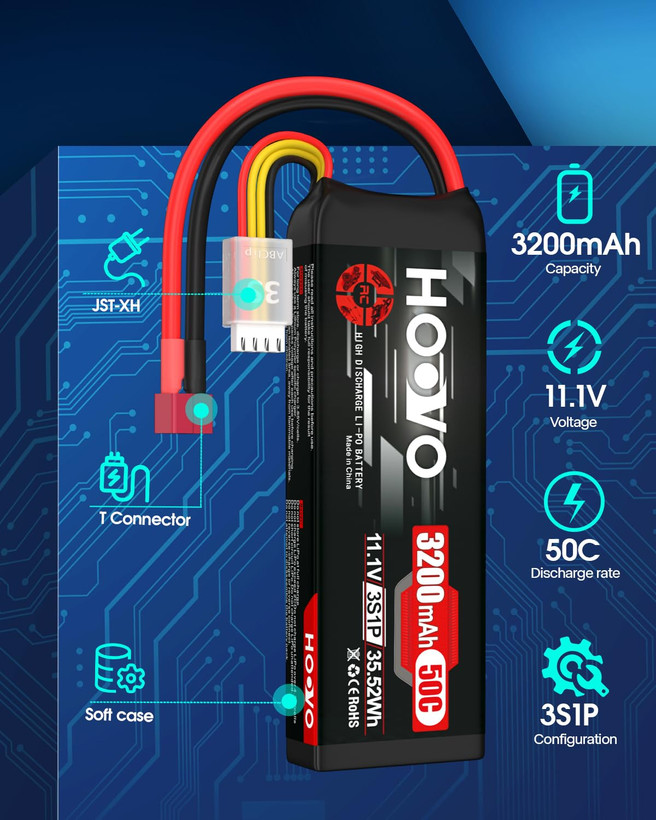 باتری T-Connector برای هواپیما و کوادکوپتر