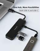 هاب USB با پورت USB-C و USB-A