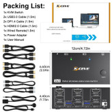 سوییچ KVM 2PC 3Monitor
