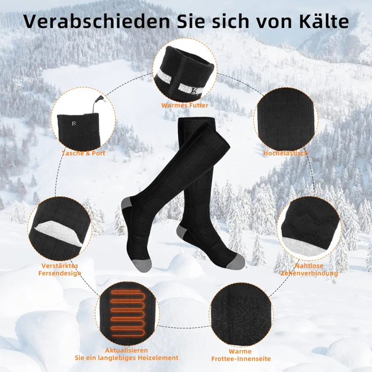 جوراب گرمکن برقی شارژی 4000mAh با گرمایش یکنواخت