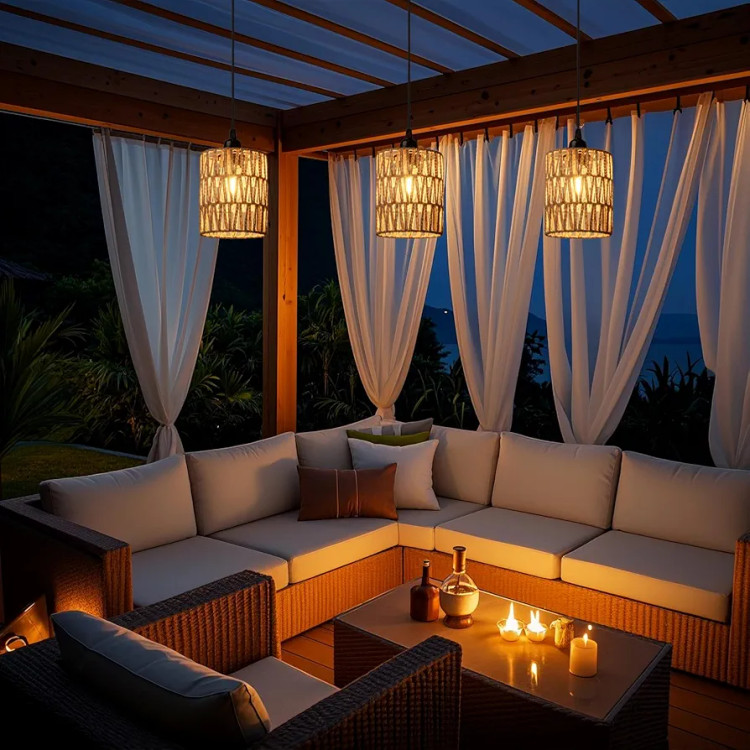 نورپردازی آلاچیق بدون سیم