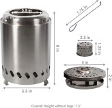 فایرپیت رومیزی کم دود Sunnydaze Smokeless Fire Pit آتشدان رومیزی قابل حمل