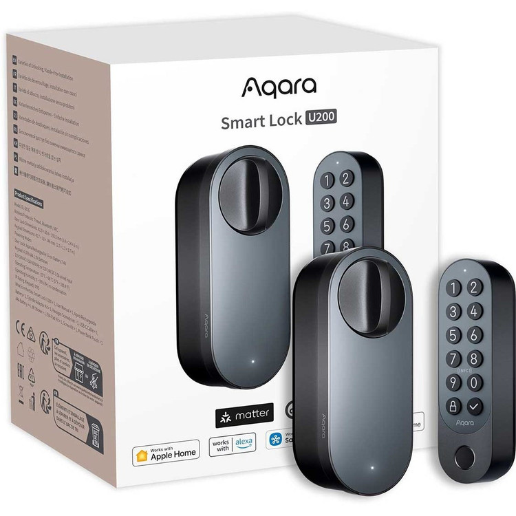 دستگیره هوشمند Aqara U200 قفل هوشمند Aqara Smart Lock U200 دستگیره دیجیتال قفل هوشمند خانه