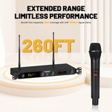 میکروفون بیسیم MELONARE MWM-41F سیستم میکروفون بیسیم 4 کاناله میکروفون UHF حرفهای