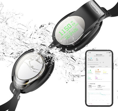 عینک هوشمند HOLOSWIM2 عینک شنا با تحلیل هوش مصنوعی  عینک شنا با ضد بخار نانو  خرید عینک شنا Holoswim در ایران  ع