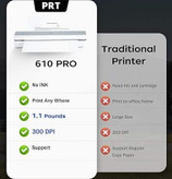 پرینتر حرارتی شارژی، پرینتر پرتابل، HPRT MT610 Pro، پرینتر بلوتوثی، پرینتر A4، پرینتر بدون جوهر، پرینتر حرارتی A4