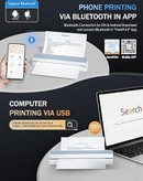 پرینتر حرارتی شارژی، پرینتر پرتابل، HPRT MT610 Pro، پرینتر بلوتوثی، پرینتر A4، پرینتر بدون جوهر، پرینتر حرارتی A4