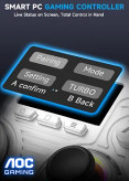 دسته بازی AOC GC310, کنترلر بی سیم AOC, گیم پد Hall Effect, دسته بازی PC, دسته بازی Switch, کنترلر Steam Deck, دسته بازی RGB, گیم پد حرفه ای
