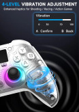 دسته بازی AOC GC310, کنترلر بی سیم AOC, گیم پد Hall Effect, دسته بازی PC, دسته بازی Switch, کنترلر Steam Deck, دسته بازی RGB, گیم پد حرفه ای