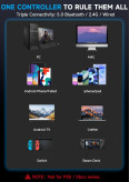 دسته بازی AOC GC310, کنترلر بی سیم AOC, گیم پد Hall Effect, دسته بازی PC, دسته بازی Switch, کنترلر Steam Deck, دسته بازی RGB, گیم پد حرفه ای