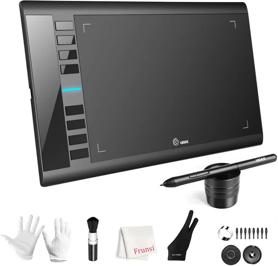 قلم نوری UGEE M708 V2 مدل 10×6 اینچ با قلم بدون باتری