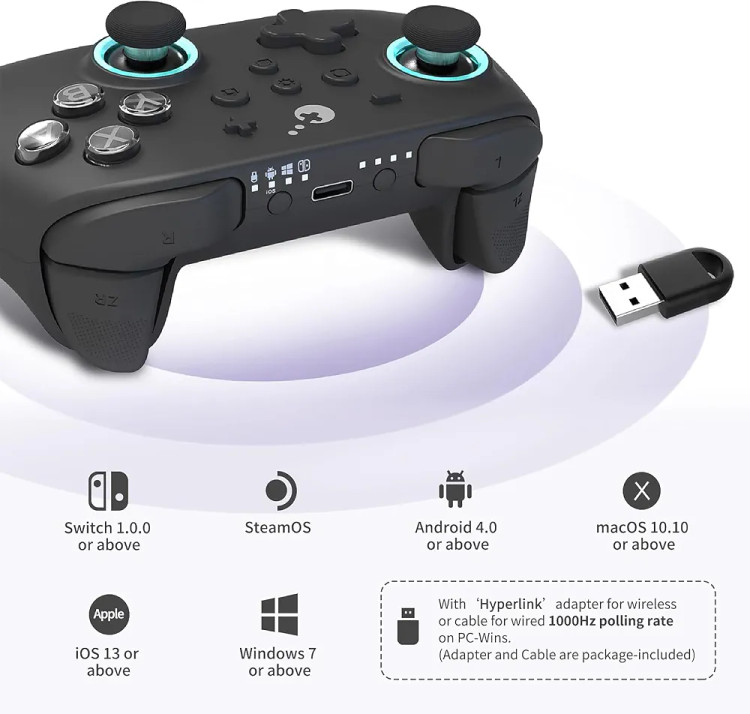 دسته بازی GuliKit KK3 Max KingKong 3 Wireless Controller NS39 | کنترلر حرفهای نینتندو سوییچ و PC