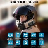 بلوتوث کلاه کاسکت برند Maxto مدل MX1