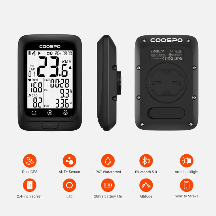 کامپیوتر دوچرخهسواری برند Coospo مدل BC107